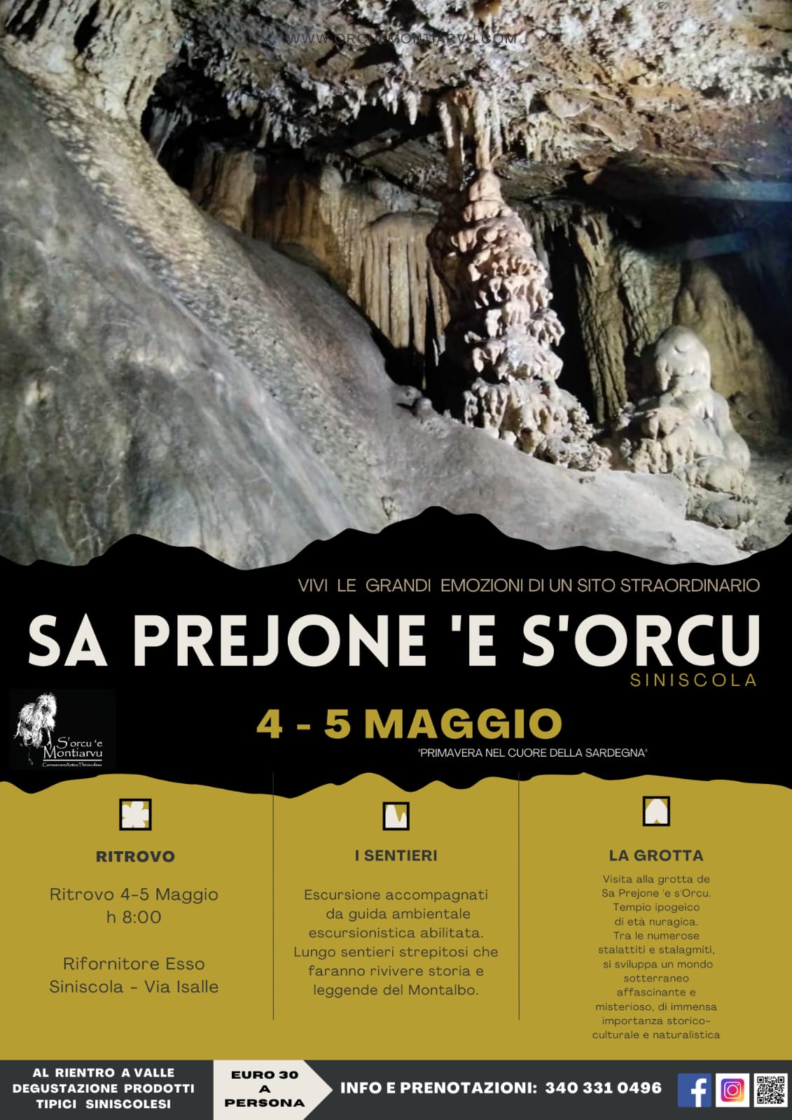 locandina escursione sa prejone